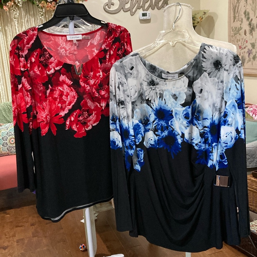 2 Fancy Calvin K Tops - Picture 1 of 16